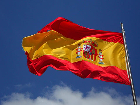Flag of spain used for representational purpose.