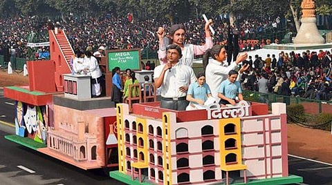Tableau of Dehi during the full dress rehearsal of the Republic Day parade, in New Delhi on January 26, 2017. (File | PTI)