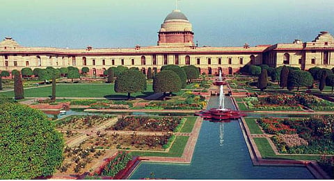 Rashtrapati Bhavan gardens. (Photo | EPS)