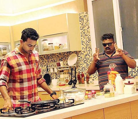 Vishnu Vijayan with director Mysskin