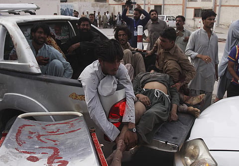In the southwestern province of Baluchistan, a suicide bomber killed more than 130 people.The Islamic State group claimed responsibility for the blast. ( Photo | AP)