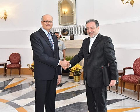 Foreign Secretary Vijay Gokhale and Deputy Foreign Minister of Iran Dr. Seyyed Abbas Araghchi lead Foreign Office Consultations in Delhi. (Photo: Twitter/ @MEAIndia )