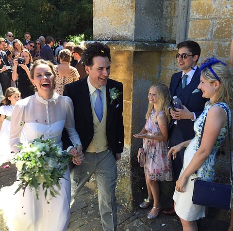 Actress Felicity Jones married her boyfriend of three years -- Charles Guard (Photo | Twitter)
