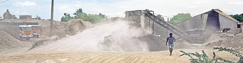 Dust is permanent companion of Tirusulam residents