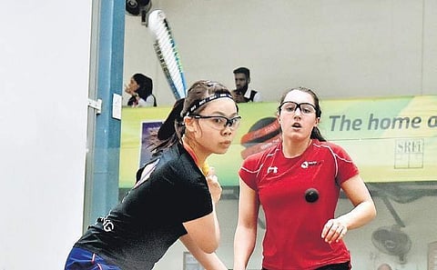 Action from the World Junior Squash Championship in Chennai. (P Jawahar | EPS)
