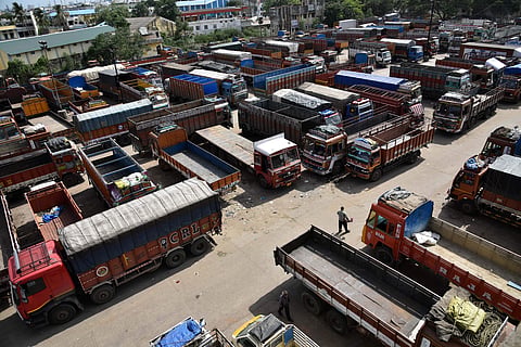 Image of lorries used for representational purposes only.