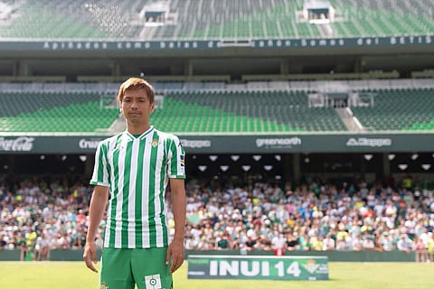 Takashi Inui joined Real Betis after an outstanding performance at the 2018 FIFA World Cup. (Photo | Takashi Inui Twitter)