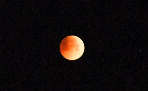 Blood moon. (Express Photo)