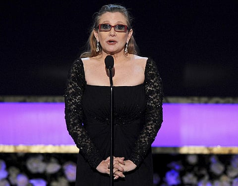 The late actress Carrie Fisher (Photo | AP)