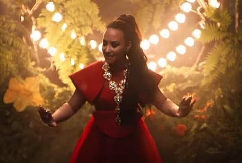 Demi Lovato in the music video for 'I Believe' (Photo | YouTube)