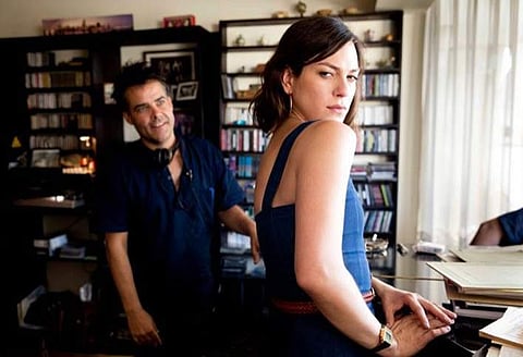 Director Sebastian Lelio and actor Daniel Vega while shooting 'A Fantastic Woman'. (YouTube screengrab)