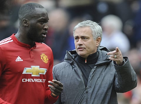 Manchester United manager Jose Mourinho with Romelu Lukaku (File | AP)