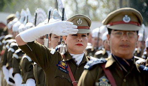 Women Police personnel. (Photo | PTI)