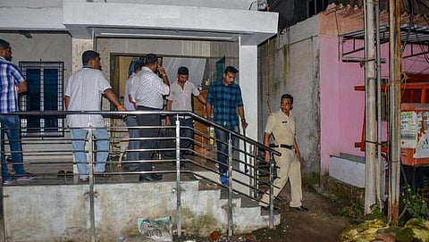 Members of Maharashtra’s anti-terrorism squad raid the house of Sanatan Sanstha member Vaibhav Raut at Nalasopara in Palghar on Friday. (File | PTI)