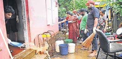 Cleaning of a house in progress A Sanesh