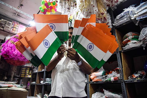 The court also asked the city police to record videos of all the roads tomorrow to make sure there is no use on plastic flags. (Photo | Vinay Madapu/ EPS)