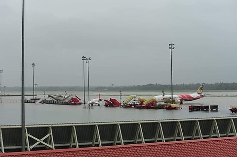 Cochin International Airport on 15 August 2018, suspended all flight operations till Saturday. (Photo | Albin Mathew/ EPS)