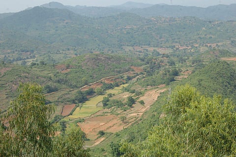 A view of the Eastern Ghats from Visakhapatnam, Andhra Pradesh. The Chennai-Salem expressway is reportedly cutting across eight reserves forests which is part of the Eastern Ghats.