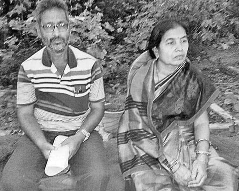 Rabindra Sahu and his wife, Sanjukta I EXPRES