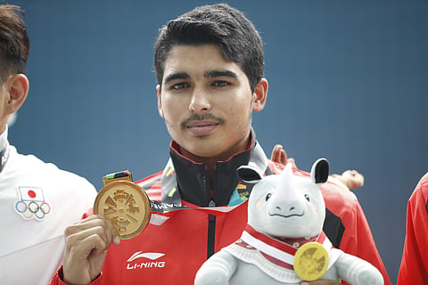 Saurabh Chaudhary will be a favourite to win gold medal for India at the 2020 Tokyo Olympics. This feat has only been achieved by Abhinav Bindra at the 2008 Beijing Olympics. (Photo | AP)