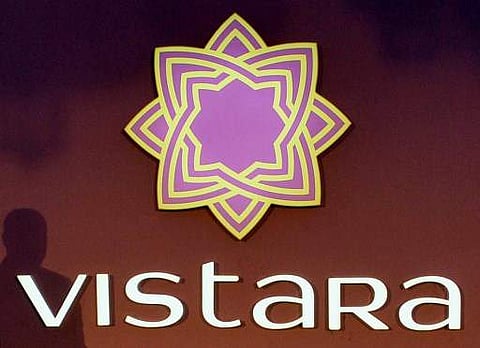 Logo of Vistara airline used for representation. (File photo | AFP)