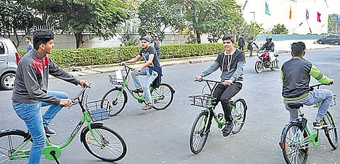 Due to larger population, Koramangala and Indiranagar will have more cycles than other areas