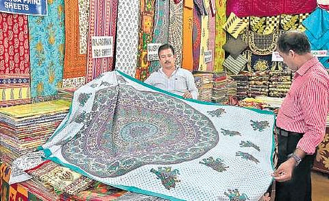 National handloom festival being held at VJT hall in Thiruvananthapuram B P Deepu