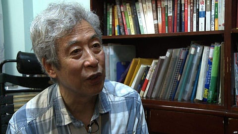 Retired academic Sun Wenguang. (Photo | Twitter)