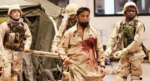 A still from the set of Vishwaroopam 2.