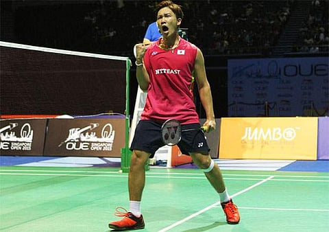 Japanese badminton player Kento Momota (Photo | AP)