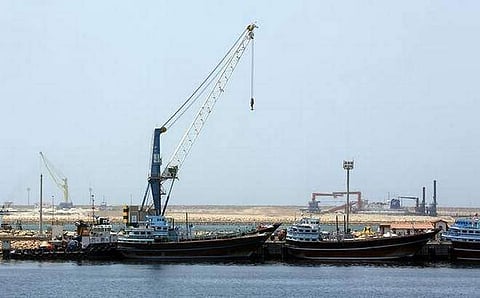 An image of the Chabahar port. (Photo | PTI)