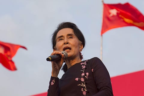 Aung Myanmar's de-facto leader Aung San Suu Kyi (Photo | AP)