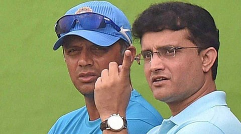 Ganguly's partnership with Rahul Dravid in 1999 Cricket world cup is still famous as the duo scored 318 runs together which is still the highest overall partnership score in the World Cup history. (File Photo | PTI)