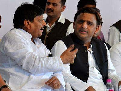 Shivpal Yadav and Akhilesh Yadav. | File Photo