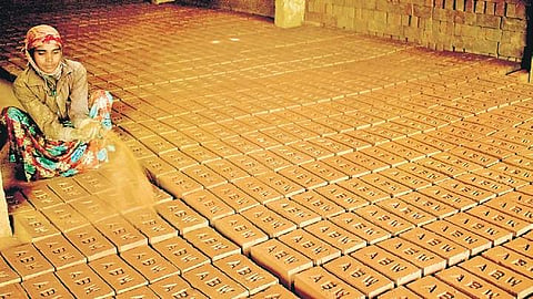 70 workers make at least 12,000 bricks a day at the unit in Kantanakunte | PANDARINATH B