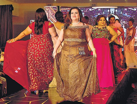 Participants at the fashion show (Photo | Meghana Sastry, EPS)