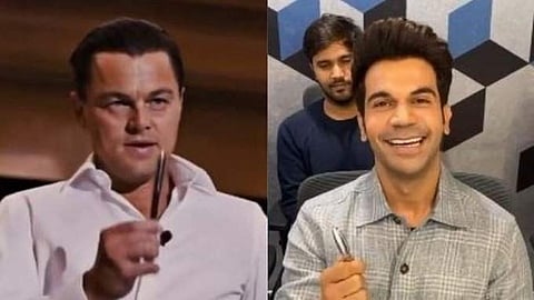 L-R: Actors Rajkummar Rao and Leonardo DiCaprio.