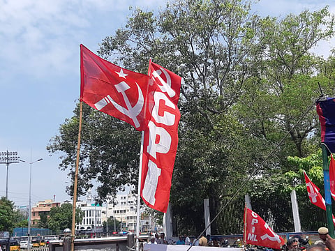 Image of CPI flag used for representational purpose (Photo | Bechu S)