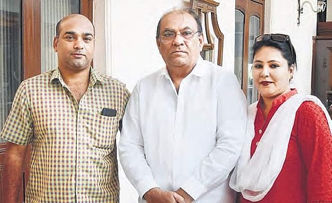 (From L to R) Mubashir Khan, Moin Khan and Warisunnisa Begum | R V K Rao