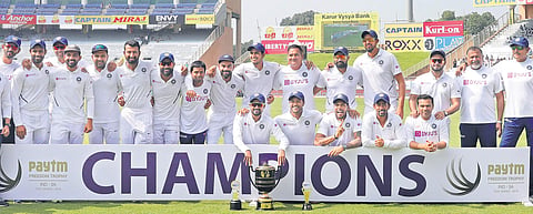 India took only 12 deliveries to take the remaining two South Africa wickets on Day 4 of the third Test in Ranchi on Tuesday. Virat Kohli & Co reclaimed the Freedom Trophy with a 3-0 win | Sportzpics