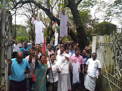 UDF workers celebrate in Kochi | EPS