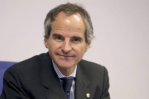 Rafael Mariano Grossi, who has been chosen as the new head of the International Atomic Energy Agency, IAEA, attends a news conference at the International Center in Vienna, Austria. (Photo | AP)