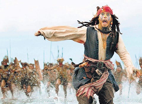 A still from 'Pirates of the Caribbean'.