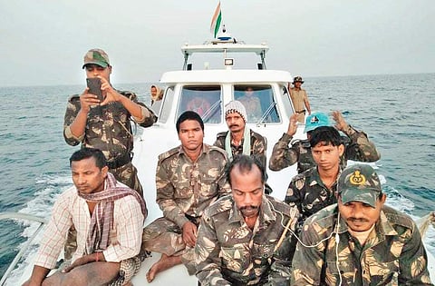 Forest personnel patrolling along Gahiramatha coast | Express