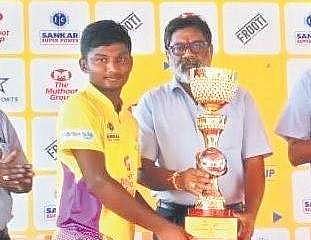 SMBM MHSS, Dindigul skipper M Boopathi Vaishna Kumar