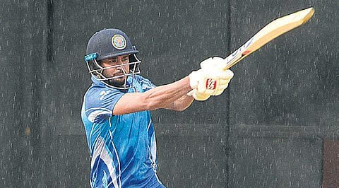Manish Pandey hit 129 off 54 to lead Karnataka to an 80-run win over Services in Vizag on Tuesday