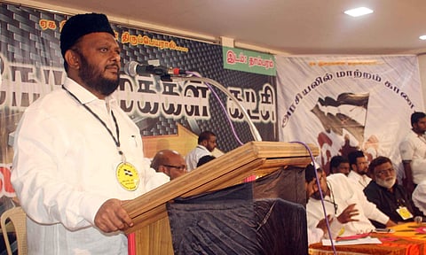 Manitheneya Makkal Katchi chief MH Jawahirullah. (Photo| EPS)
