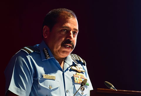 Air Chief Marshal RKS Bhadauria during the inauguration of 58th annual conference of Indian Society of Aerospace Medicine in Bengaluru Thursday Nov. 14 2019. (Photo | PTI)