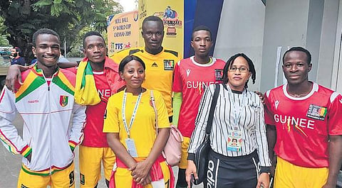 Guinea also fielded a team at the fifth Roll Ball World Cup, in Chennai
