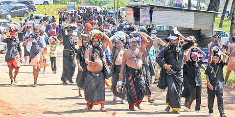 With peace prevailing at the hill shrine this pilgrimage season, Nilakkal has been witnessing a huge rush of devotees since the opening of the Sabarimala temple on Saturday | A Sanesh